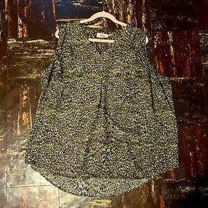 Army Green 2X Tank Blouse